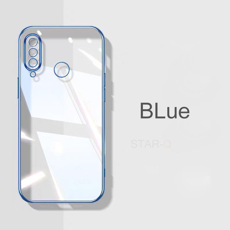 Luxuriöse, durchsichtige Schutzhülle für Huawei P30 Lite P20 P40 P50 Pro Mate 20 P 30, transparente Silikonrückseite, P30lite P30pro Nova 5t blau