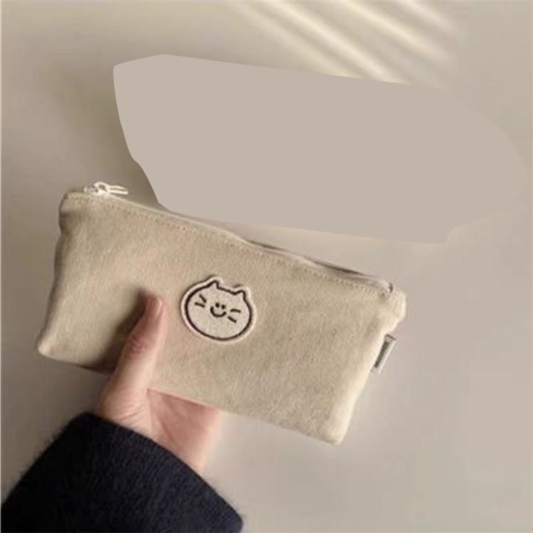 Niedliches Federmäppchen, Kawaii-Briefpapier, Federmäppchen, Trousse Scolaire, Federmäppchen mit großer Kapazität, Estuches, Schulbedarf, Federmäppchen Regular weiß