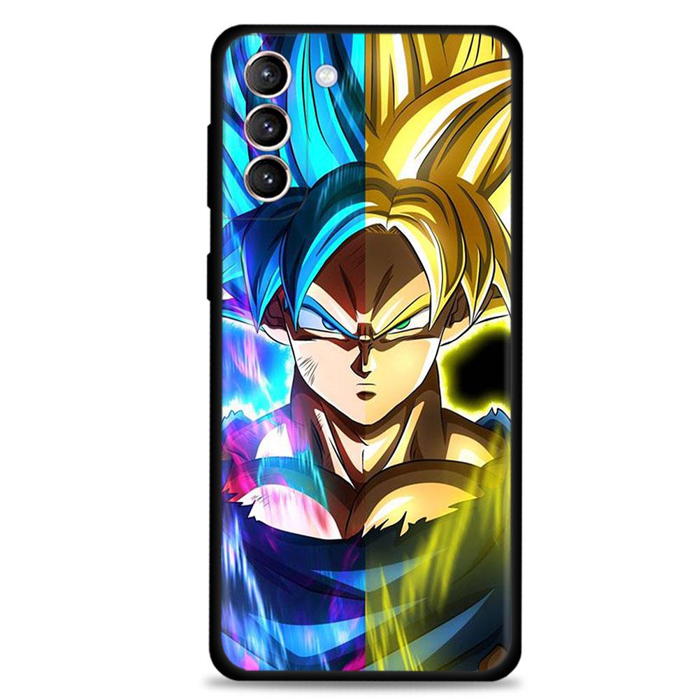 Dragon Ball Z Super DBZ Goku Handyhülle für Samsung Galaxy S20 S21 FE S22 Ultra S10 S9 S8 Plus S10e Note 20Ultra Silikonhülle Samsung S10 Plus