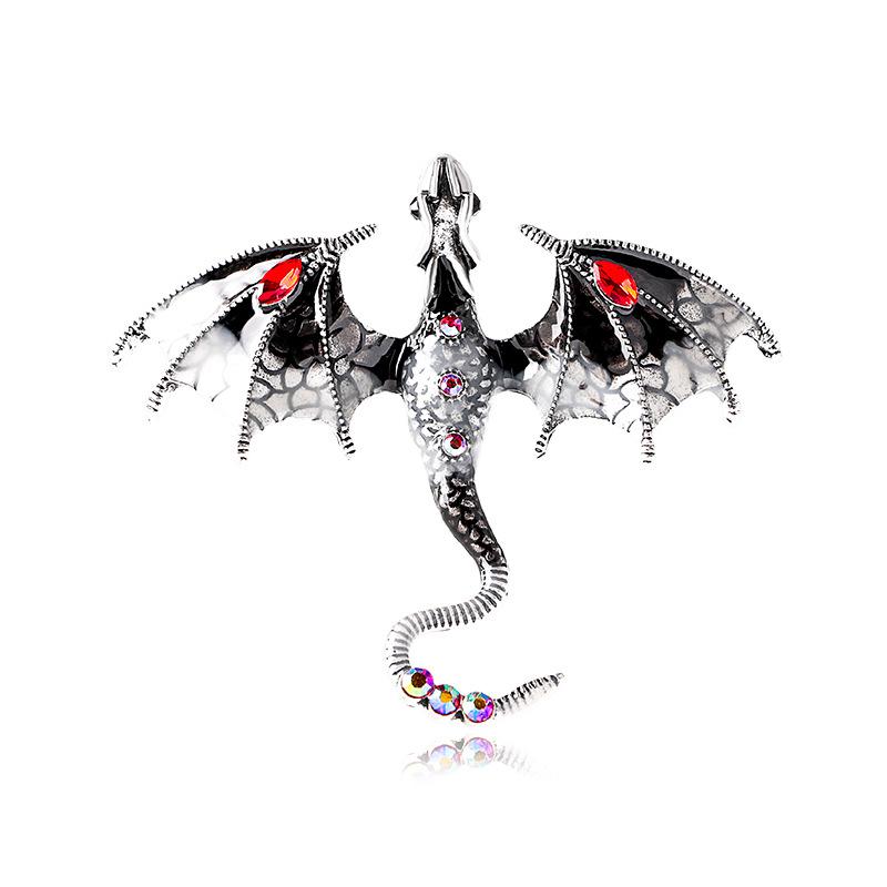 Klassische Damen Herren Emaille Drache Kreative Brosche Abzeichen Unisex Anzug Mantel Lässige Accessoires Schnalle Pin Party Corsage Pins