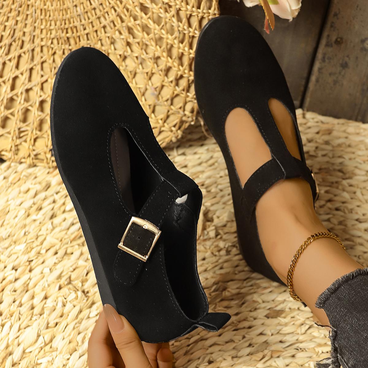 Herbst Damen Flats Schuhe Mode Runde Zehenpartie Slipper Loafer Damen Elegant Mary Jane Schuhe Weicher Flacher Absatz Ballerinas Schuhe Damen 39