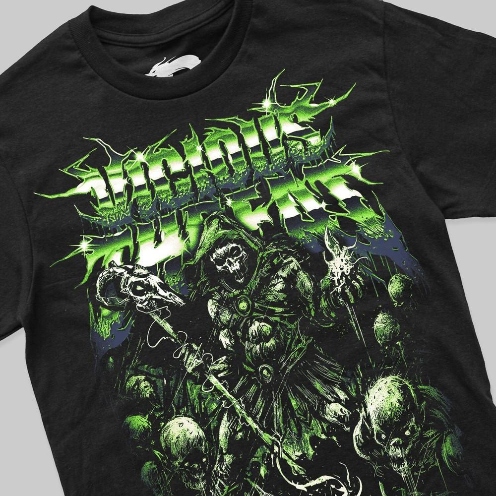 Böses Skeletor T-Shirt He-Man Masters of the Universe Greyscull Kunstdruck 80er L