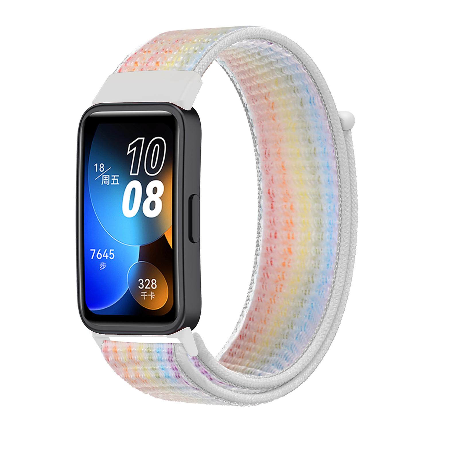 Armband für Huawei Band 8 9 7 Band Zubehör Nylon Loop Smart Watch Ersatz Gürtel Armband Sportarmband Band 7 Armband Huawei Band 8 bunt