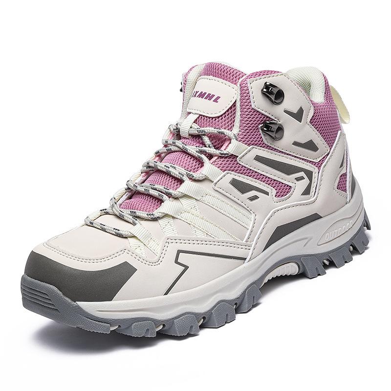 Neue Wanderschuhe Unisex Outdoor Wandersport Schuhe Campingstiefel Damen Wasserdichte Wanderschuhe Rutschfeste Wander-Knöchelschuhe 43 violett