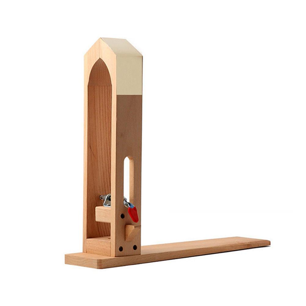 Leder-Handnähvorrichtung, Holz-Leder-Fixklemme, Leder-Nähwerkzeug, DIY-Lederhandwerk, Holz Type B
