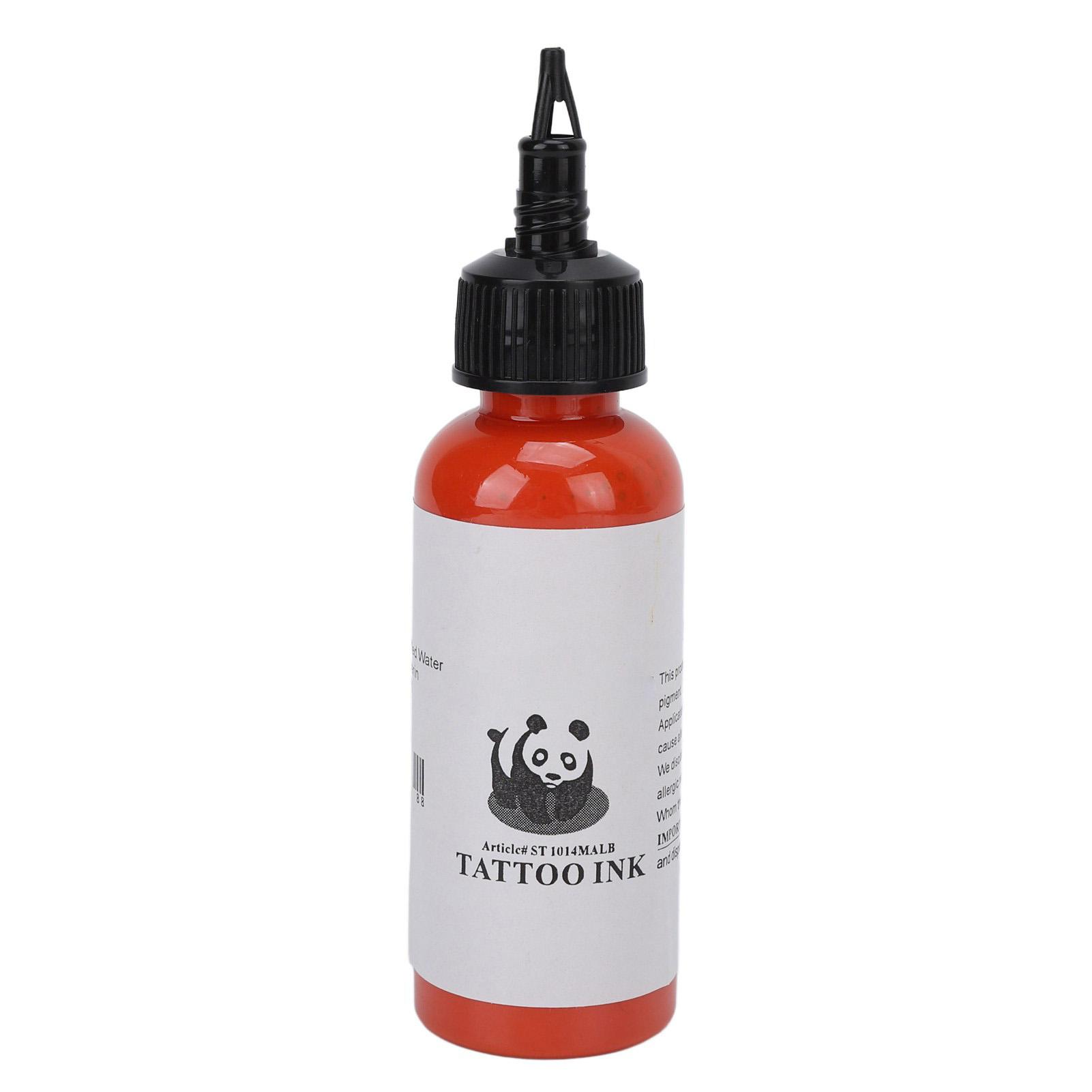 Tätowierfarbe Einfache Färbung Genaue Proportion Hautfreundliches Tattoo-Pigment für Tattoo-Studios 60ml Bright Orange