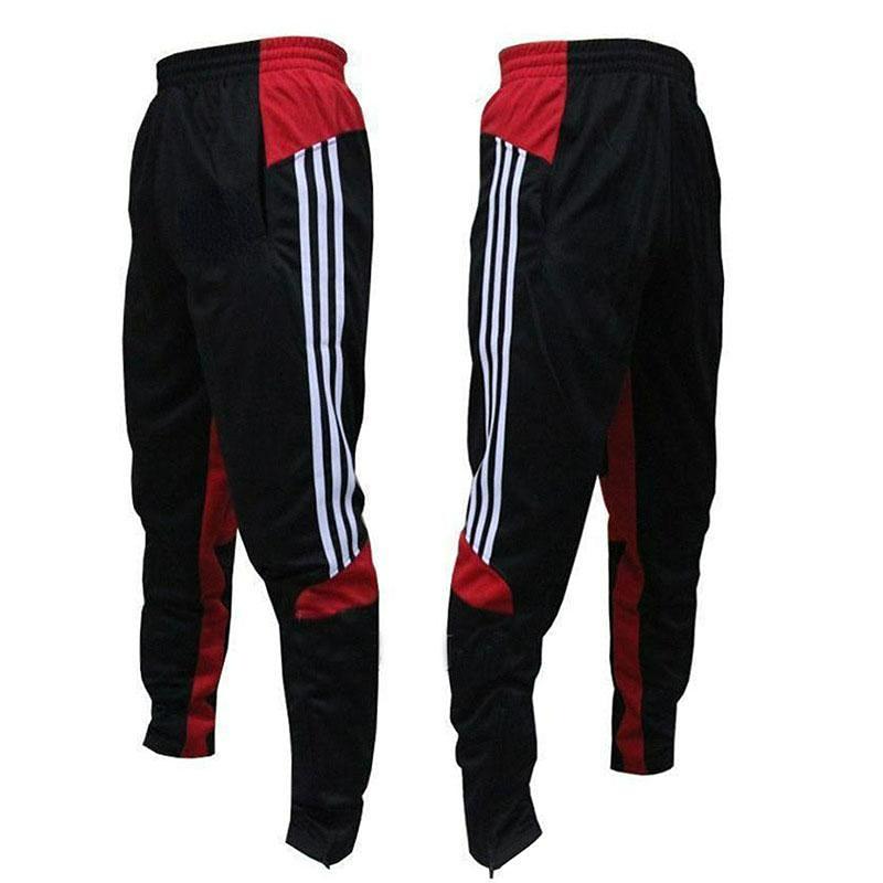 Harem Hose Männer Hosen Harajuku Cargo Jeans Casual Harem Sport Laufen Hip Hop Jogginghose Männliche Hosen XL rot/schwarz