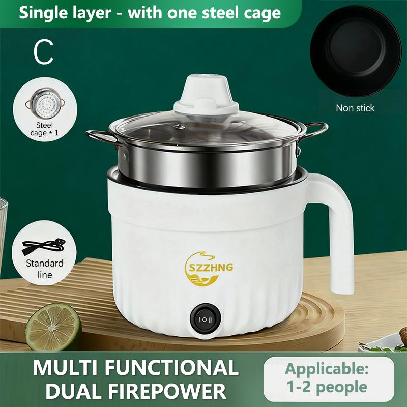 Mini-Reiskocher mit Dampfgarer Kleiner Antihaft-Hot Pot Multil Lutuan Ng Kanin 1,8L Günstiger Reiskocher Elektrischer Heiztopf C