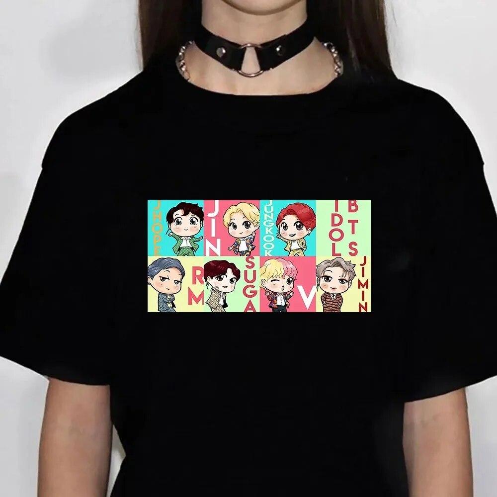 100% Baumwolle T-Shirt Unisex Damenkleidung Jungkook Golden Koreanische Mode Kpop Bedrucktes Grafik-T-Shirt Top Sommerkleidung Unisex M
