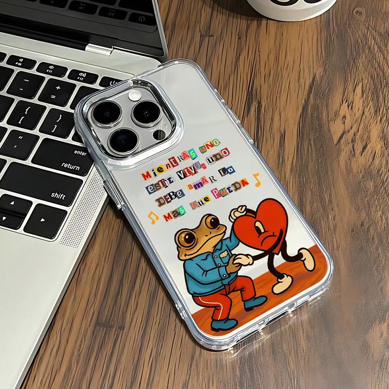 Heißes Handyhülle Für Bads B-Bunnys Mode IPhone 17 16e 16 15 14 13 12 11 Mini Pro Max X XR XSMAX 8 7 Air Plus Transparente Hülle iPhone 17 Air