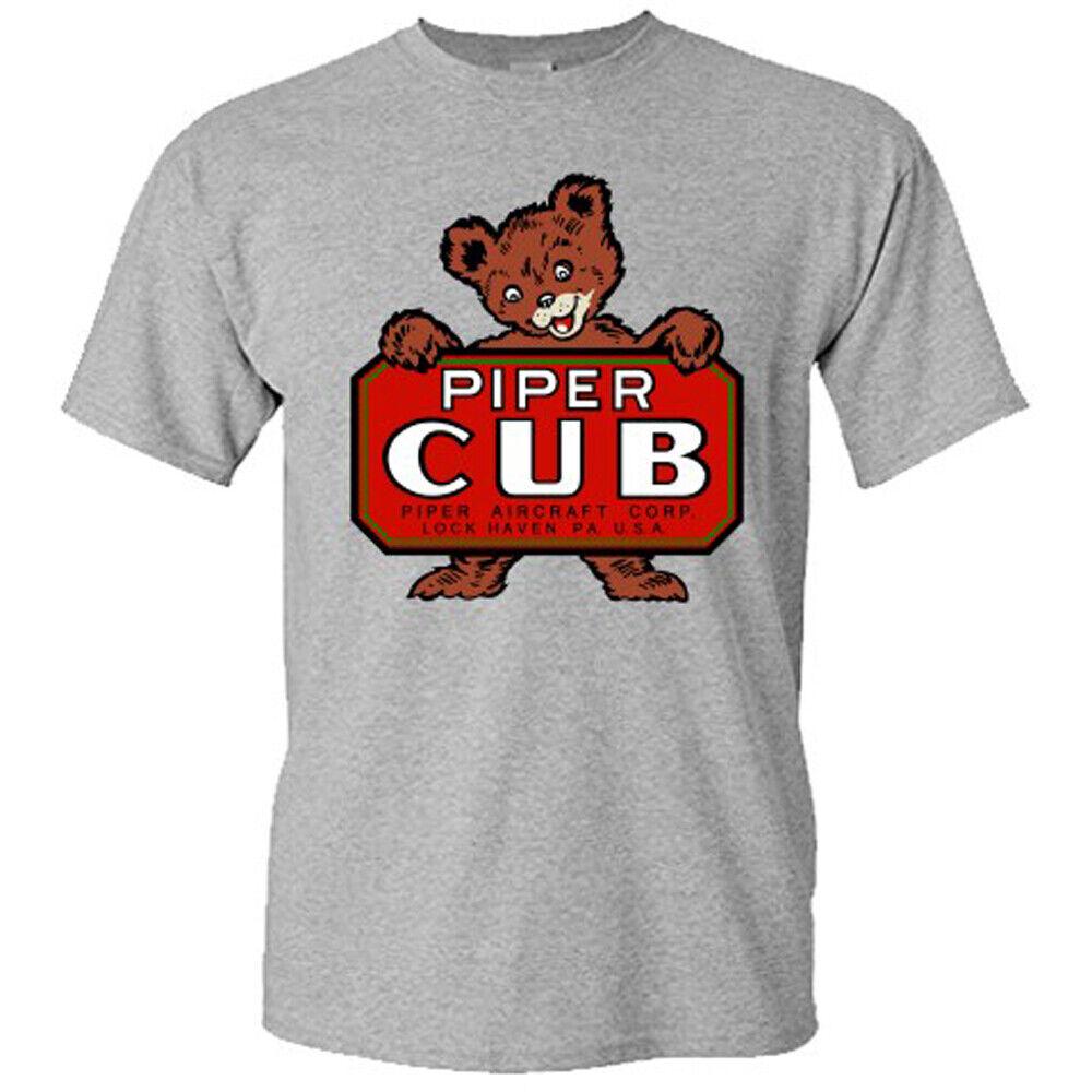Piper Cub Flugzeug Flugzeug Logo Unisex T-Shirt XXXXL