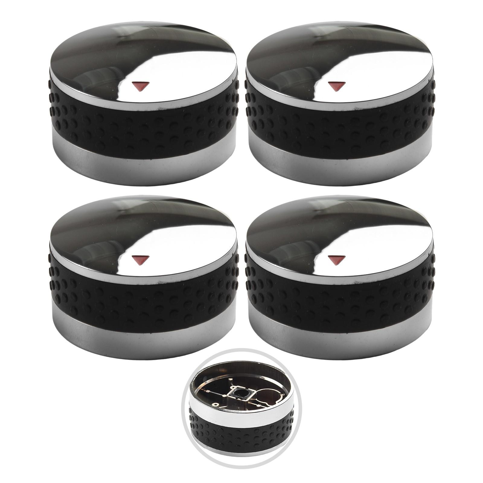 4 Stück Gasgrill-Knöpfe, 58 mm/50 mm, BBQ & Grill-Ersatzteile, passend für BBQ-Gasgrills 58mm