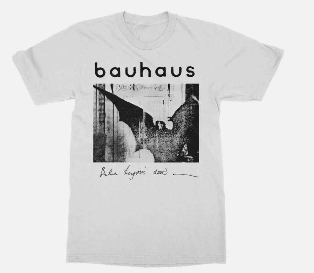 Bauhaus Bela Lugosi Dead T-Shirt Kurzarm Baumwolle Weiß Herren M
