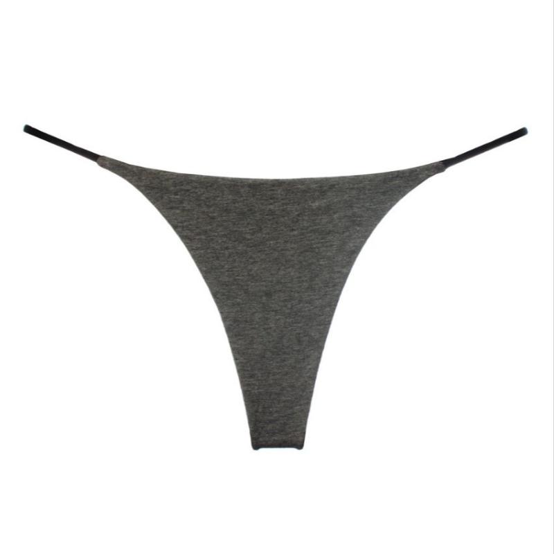 Damen Sexy Tanga Low Rise Höschen Bikini Baumwolle Slip Leopardenmuster G-String M-XXL 2XL graue