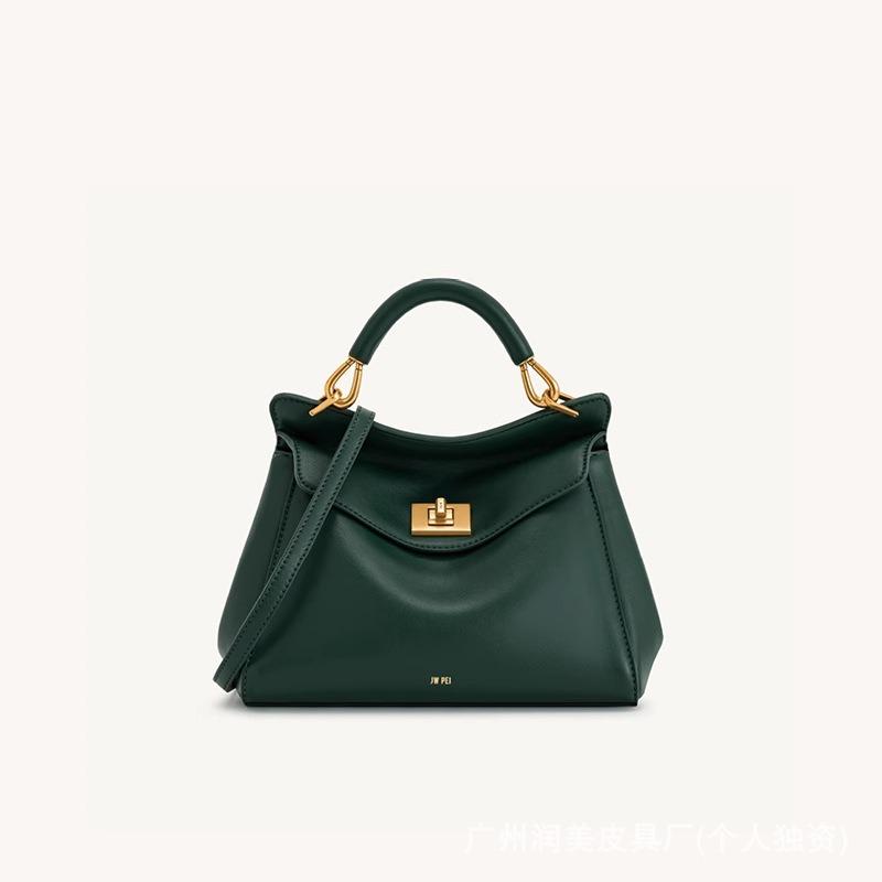 J-Kissen-Tasche neue ucia Schloss-Tasche Schulter-Umhängetasche Pendler leichte Luxus vielseitige Damen-Tasche Handtasche Tasche without gift box olivgrüne