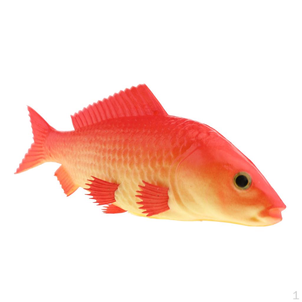 Künstlicher Karpfenfisch, Ornament für Zuhause, Küche, Aquarium-Dekoration. Red-Small red