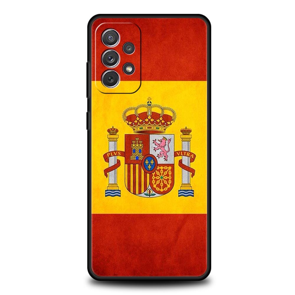 Handyhülle für Samsung Galaxy A17 A15 A13 A51 A71 A41 A31 A21S A07 A03S A05 A35 A55 A23 A25 A33 A53 A73 5G Cover Spanische Flagge Galaxy A03
