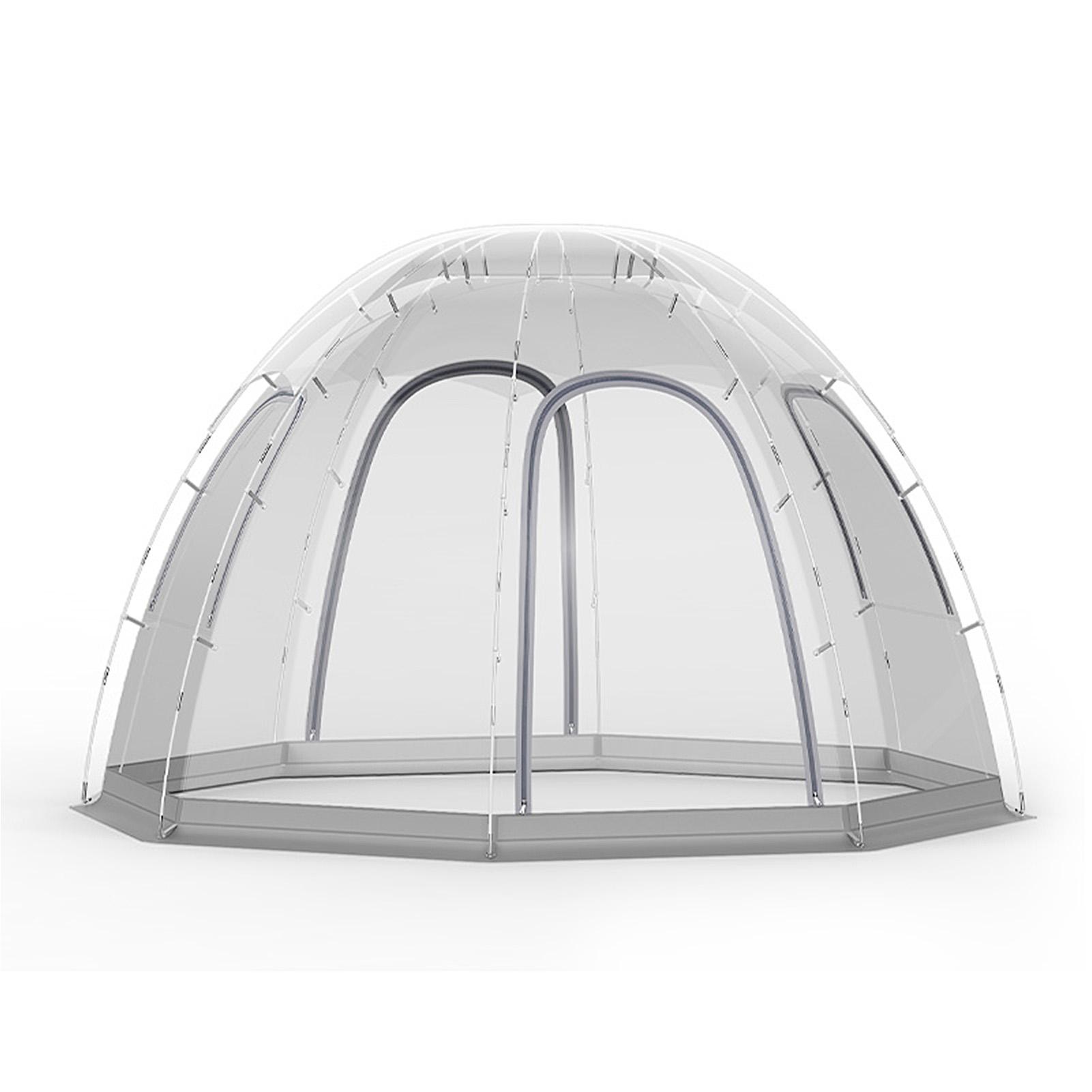 Garten Party Zelt 8-10 Person Blase Zelt Kuppel Pavillon Mini Gewächshaus Outdoor Große Instant transparent