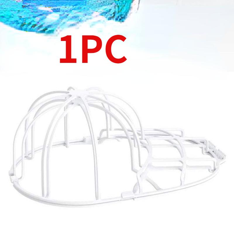 1PC Hut Waschmaschine Baseball Hut Reiniger Kappe Waschmaschine Hut Waschen Käfig Halter Rahmen weiß