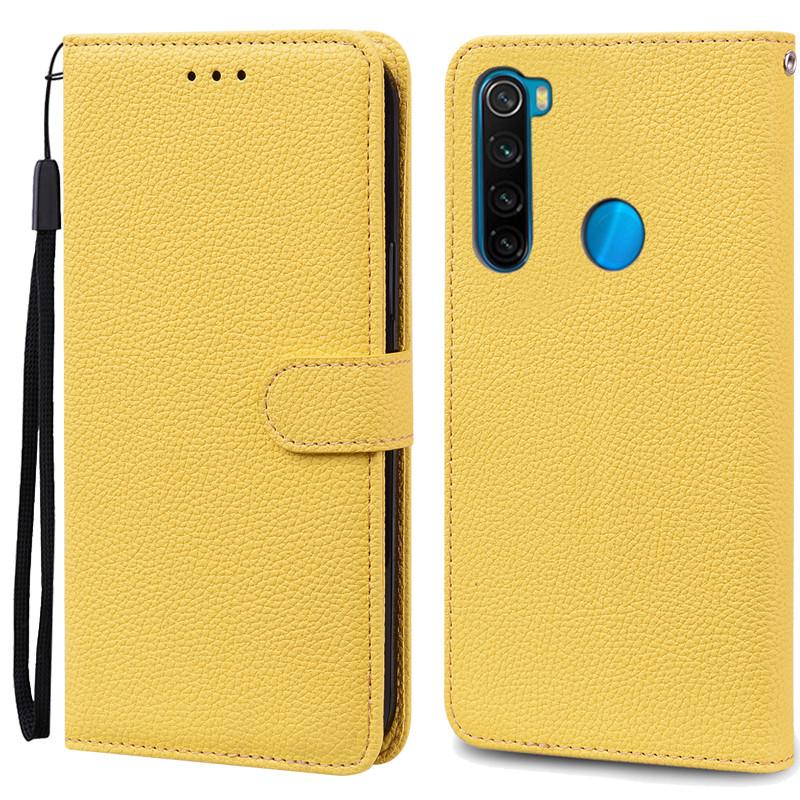 Für Xiaomi Redmi Note 8 Hülle Brieftasche Weiches Silikon Für Redmi Note 8T Note8T Hülle Fundas Coque Für Xiaomi Redmi Note 8 2021 Hüllen For Redmi Note 8 gelb