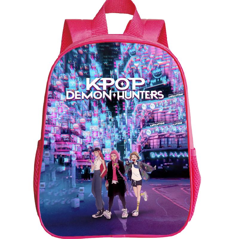 Kpop Dämonenjäger Kindergartenrucksack Cartoon Huntrix Mädchen K-Pop Kleinkind Kinder Tasche Saja Jungen Wasserdicht Täglich Kinder Mochila 1