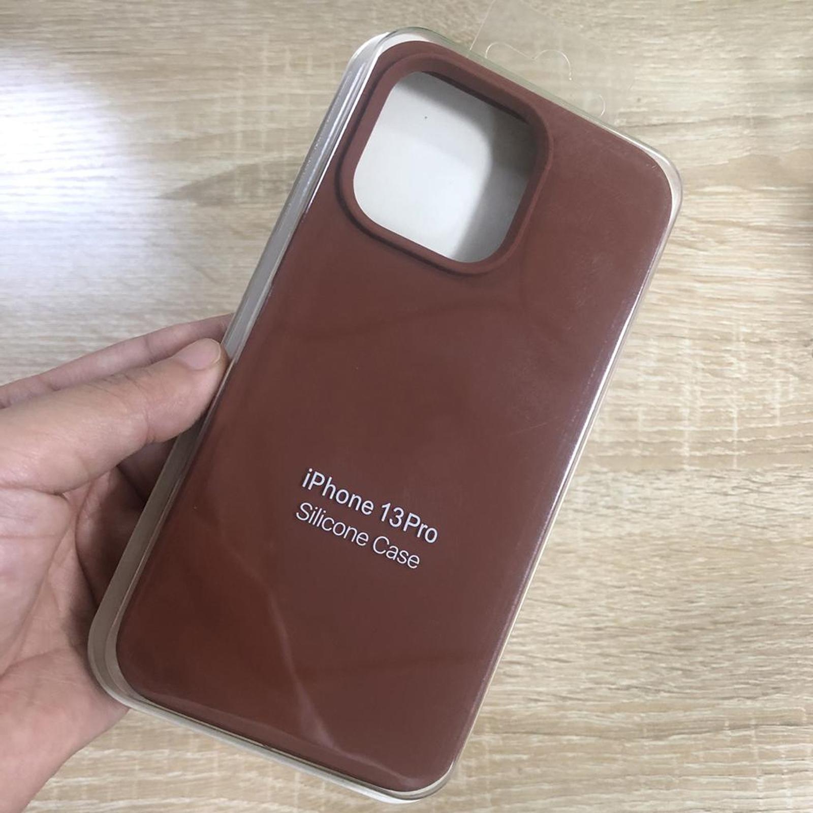 Luxuriöse flüssige Silikon-Handyhüllen für iPhone 15 14 iPhone 11 12 13 Pro Max einfarbige Rückseite für iPhone XR XS Max 6 6S 7 8 Plus SE2 iPhone 13 Pro braun