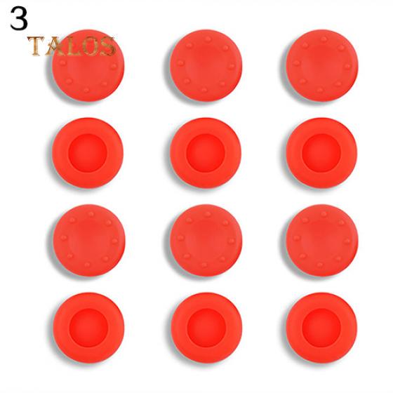 TALOS 10 Stück Silikon-Thumbstick-Abdeckungen für Xbox One 360 Analog Controller Grip One Size rot
