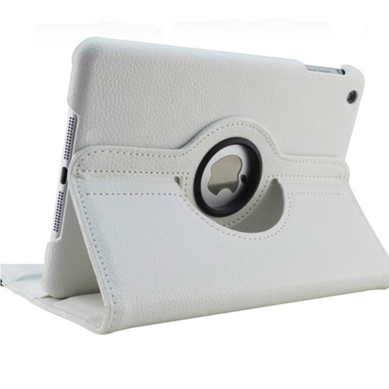 360 Grad drehbare Hülle für iPad Air 2 Air 1 9.7'' Smart Lederständer für iPad 9. Generation 10.2 Air4 Air5 2021 Hülle Funda iPad 9th 2021(10.2) weißer rauch