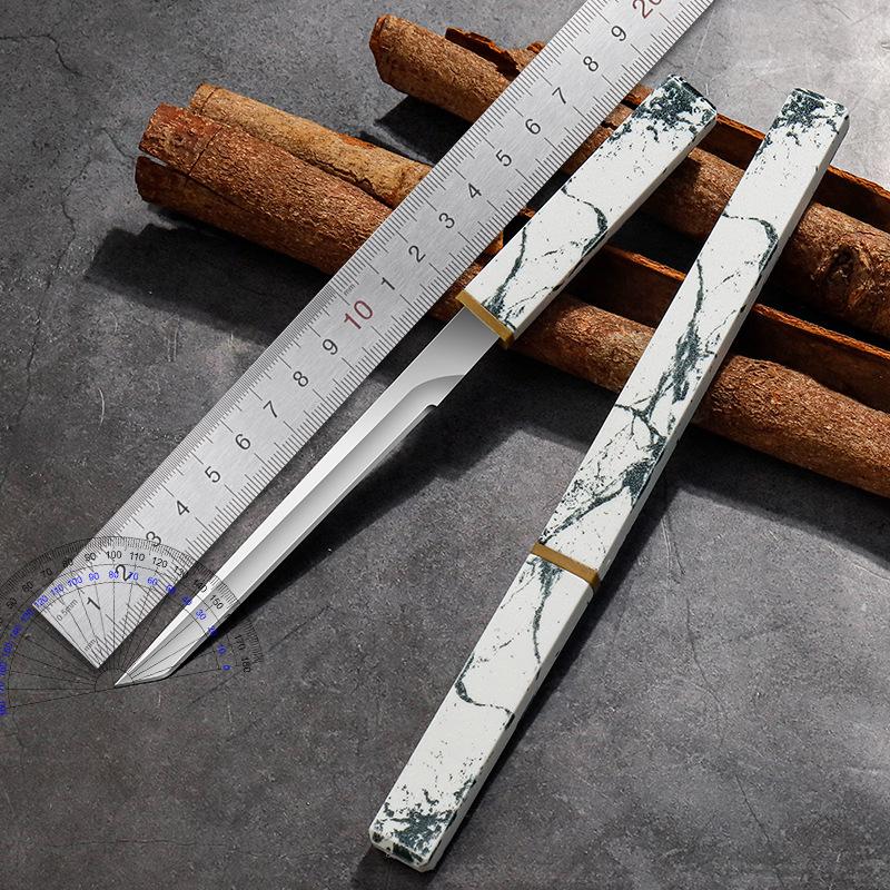 Universalmesser BBQ Fisch Obst Steakmesser Kunststoffgriff Küchenmesser Scharfe Knochen Metzgermesser Koch Hackmesser Fleisch 1PCS