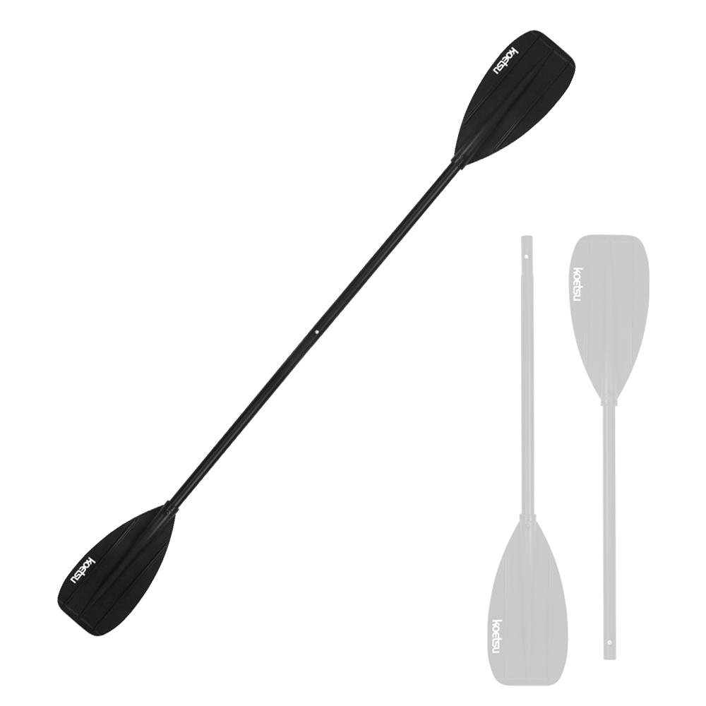 Kinder Aluminiumlegierung Boot Rafting Kajak Paddel Schlauchboot Fischerboot Verdicktes Handpaddel schwarz