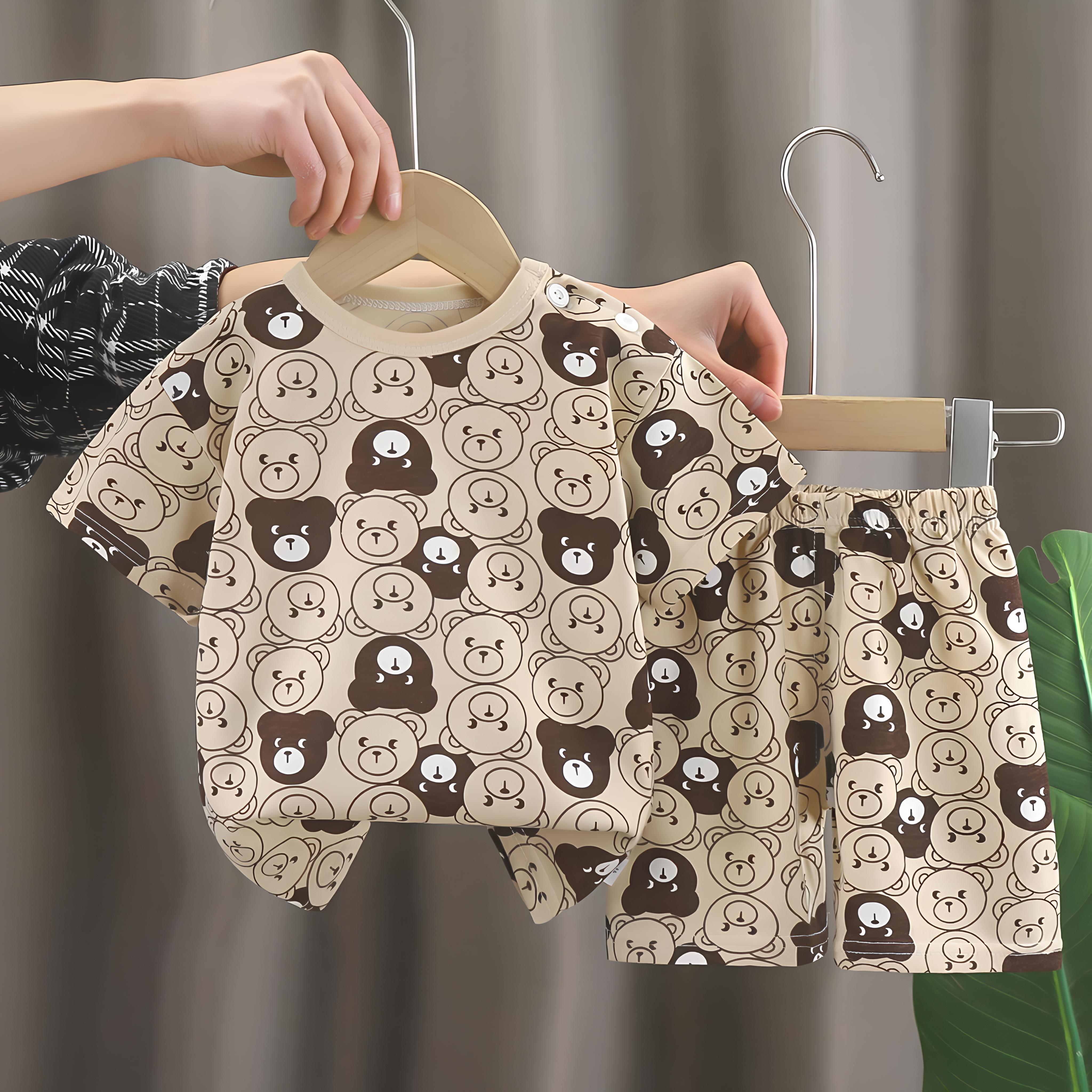 Kinder Kleidung Kinder Sets Jungen Mädchen T-shirt Shorts 2PCS Sommer Baumwolle Kurzarm Baby Kinder Kleidung Kleinkind Anzug 100cm