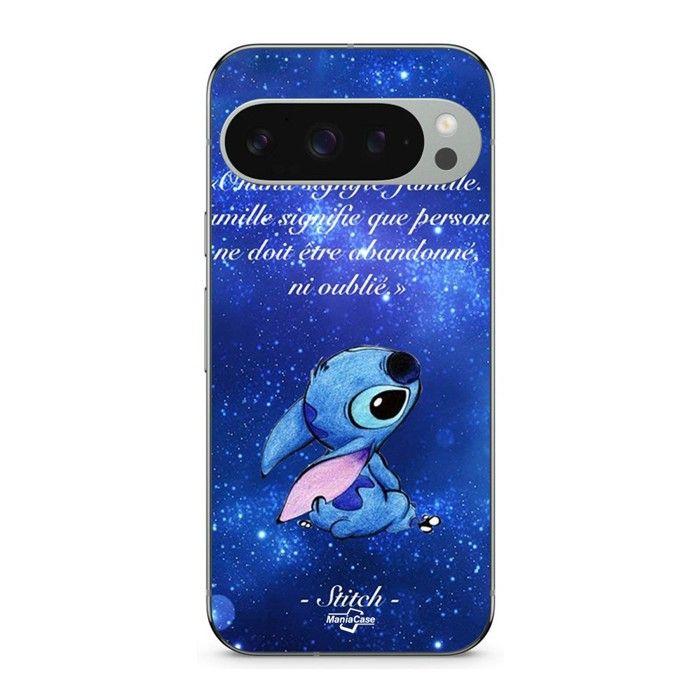 Hülle für Google Pixel 9 Pro Stitch disney stitch süß Ohana bedeutet Familie schwarz