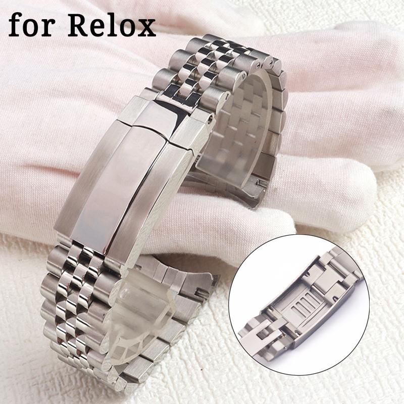 904 Jubilee Luxusarmband für Rolex Sub GMT Yacht Daytona Uhrenarmband Mod Teile Ersatz Zubehör 20mm Uhrenarmband 20mm silber