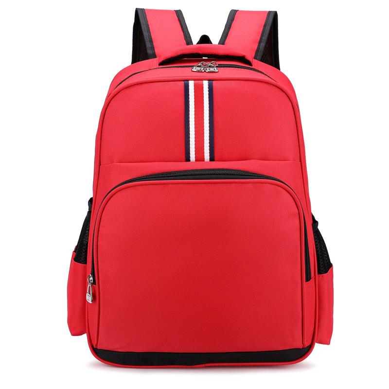 Rucksack mit Rückenschutz, leicht, für Mädchen und Jungen, Schulranzen für den Kindergarten, Teenager, Kinder, Schulranzen für Grundschüler S rot
