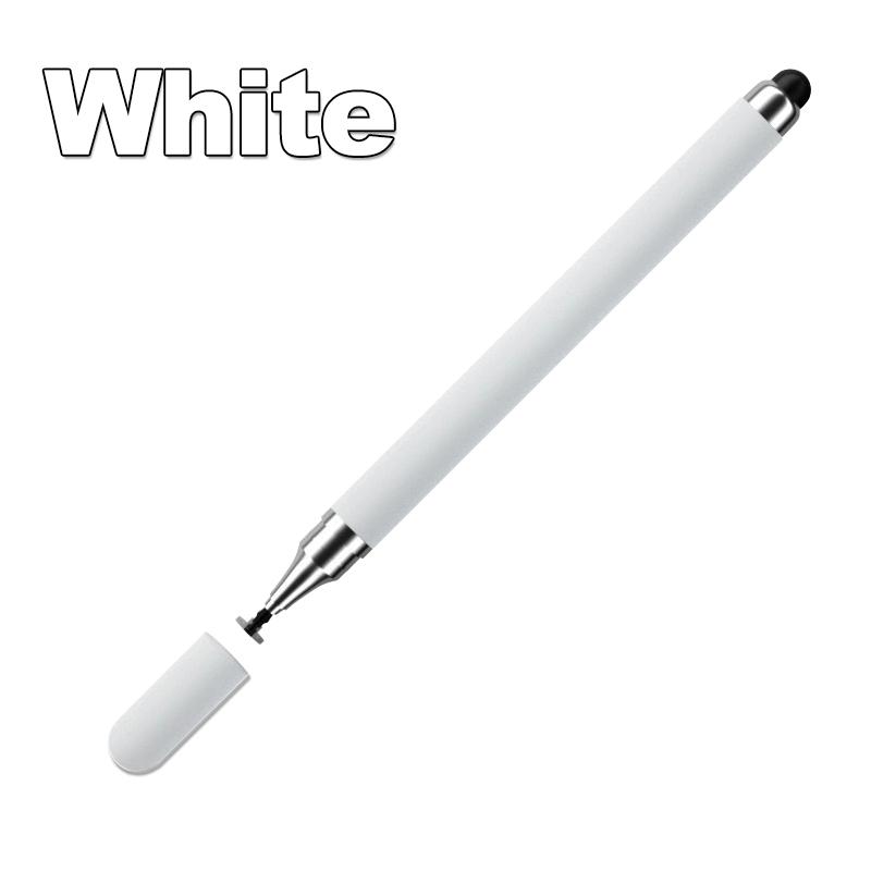 Universal Stylus Pen für Android IOS Zeichnen Kapazitiver Bildschirm Touch Pen für Xiaomi Samsung 2 in 1 Hohe Empfindlichkeit Tablet Stifte weiß