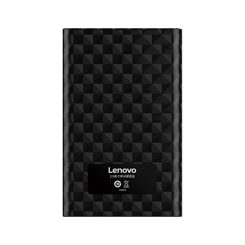 Lenovo S02 HDD-Gehäuse 2,5-Zoll-SSD-Gehäuse SATAIII auf USB3.0 Externes SATA 5 Gbps-Gehäuse für 6 TB Box Mobile tragbare Festplatte schwarz