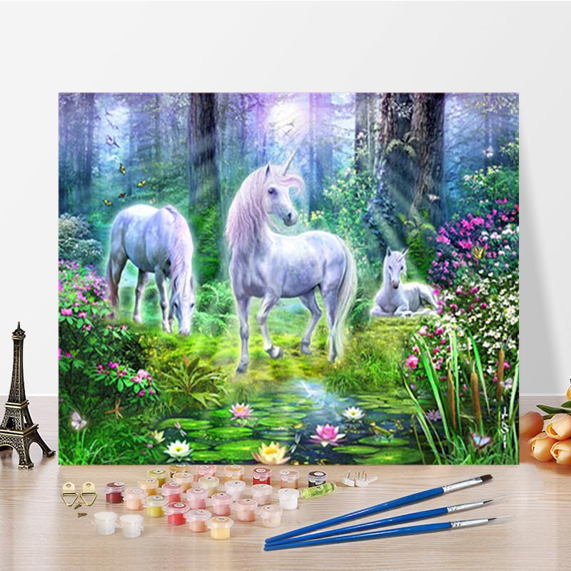 DIY Malen nach Zahlen Digitale Ölmalerei Heimdekoration Zahlen Ölmalerei Visuelle Künste Hobbys Zahlenmalerei Ölmalerei 40x50cm no frame