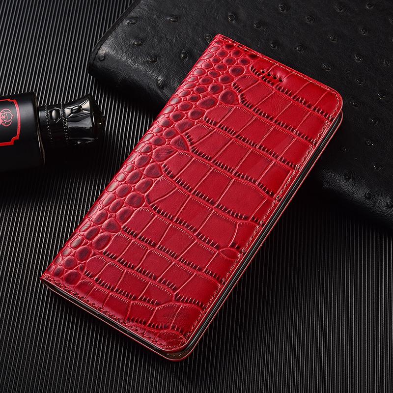Krokodil Echtes Leder Klapphülle Für iPhone 7 8 Plus X XS XR 11 12 13 14 15 16 16E Pro Plus Max Brieftasche Handyhüllen Abdeckungen iPhone 15 Plus rot