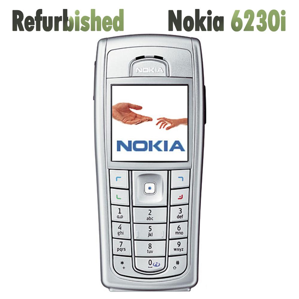 Generalüberholtes Nokia Original Nokia 6230i Mobiltelefon Simple Set silber