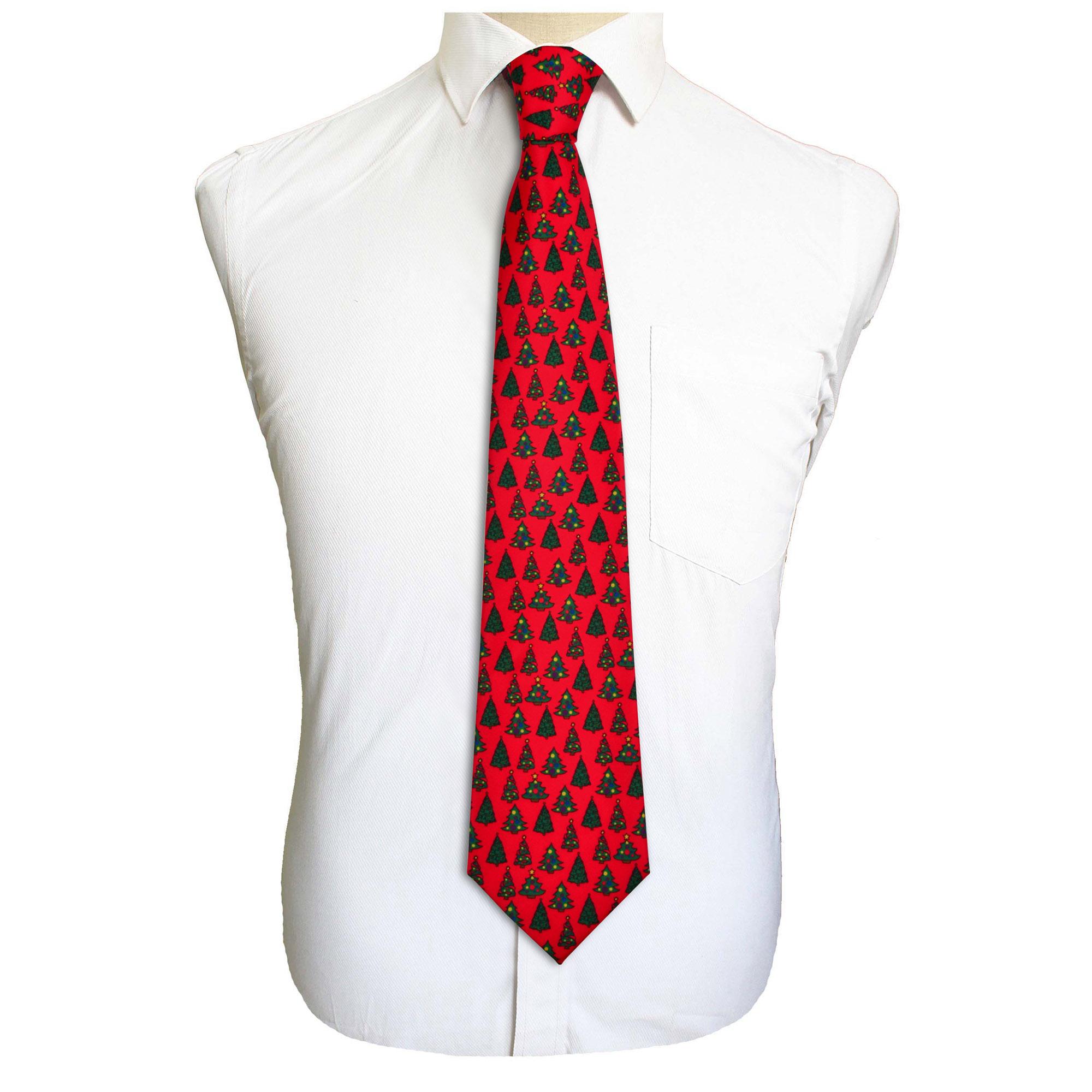 GUSLESON Qualitäts Seiden Weihnachtskrawatte 9cm Herren Mode Druck Krawatten Helloween Festival Krawatte Weich Designer Charakter Krawatte white