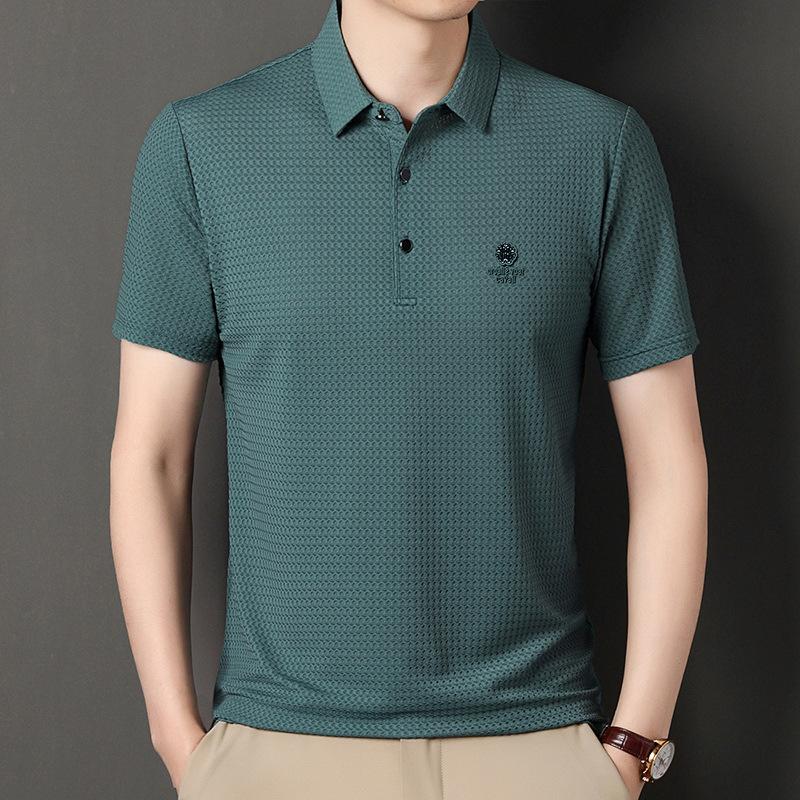 Herren Kurzarm Poloshirt Sommer Herrenmode Casual Revers Halbarm T-Shirt Top XXXXL gray
