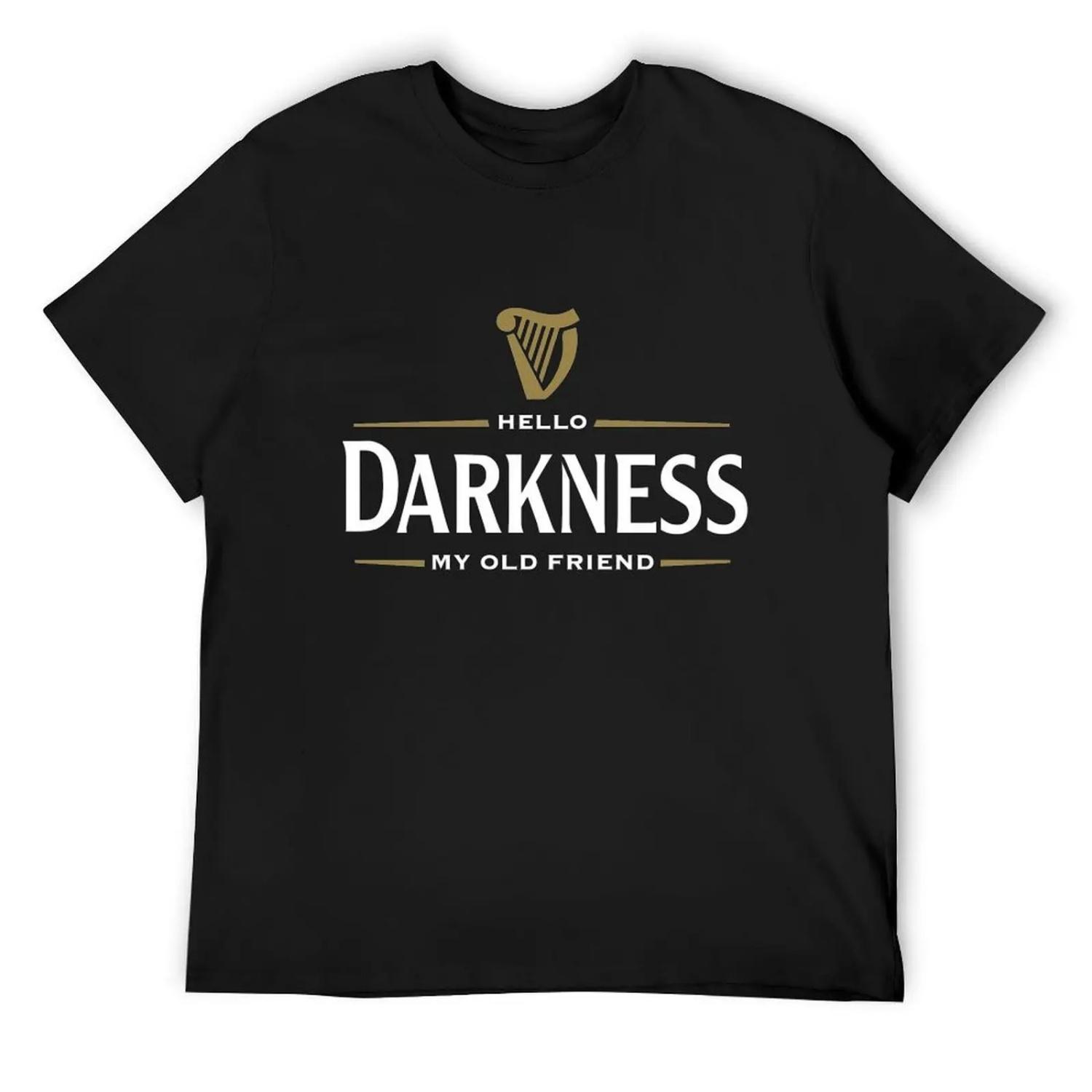 Hello darkness T-Shirt topping Luxus Designer Sommerkleidung Hemden Grafik-T-Shirt Herrenbekleidung XXXL bunt