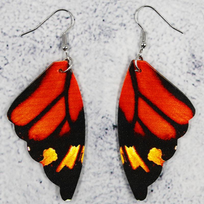 Vintage Schmetterlingsflügel Tropfen Baumeln Ohrringe Böhmischer bunter Ohrschmuck für Frauen Schmuck Geschenke