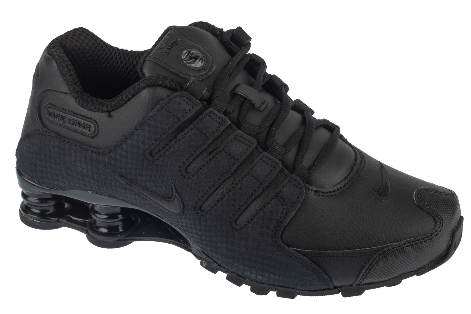 Nike Shox NZ, Herren schwarze Sneaker 39 schwarz