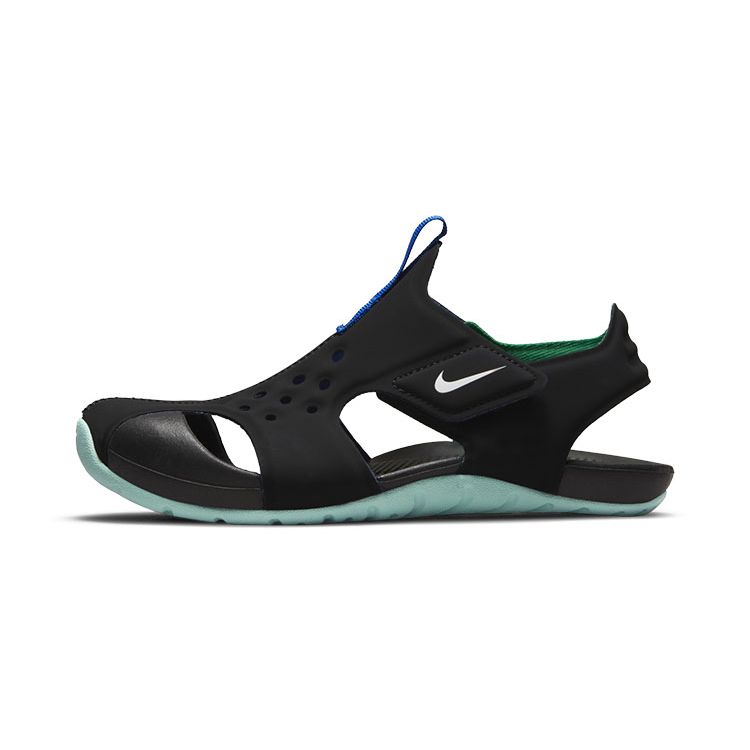 Nike Sunray Protect 2 Space Leder Trendige Atmungsaktive Kinder Sandalen Kinder Sandalen Schwarz Grün DM0972-010 31