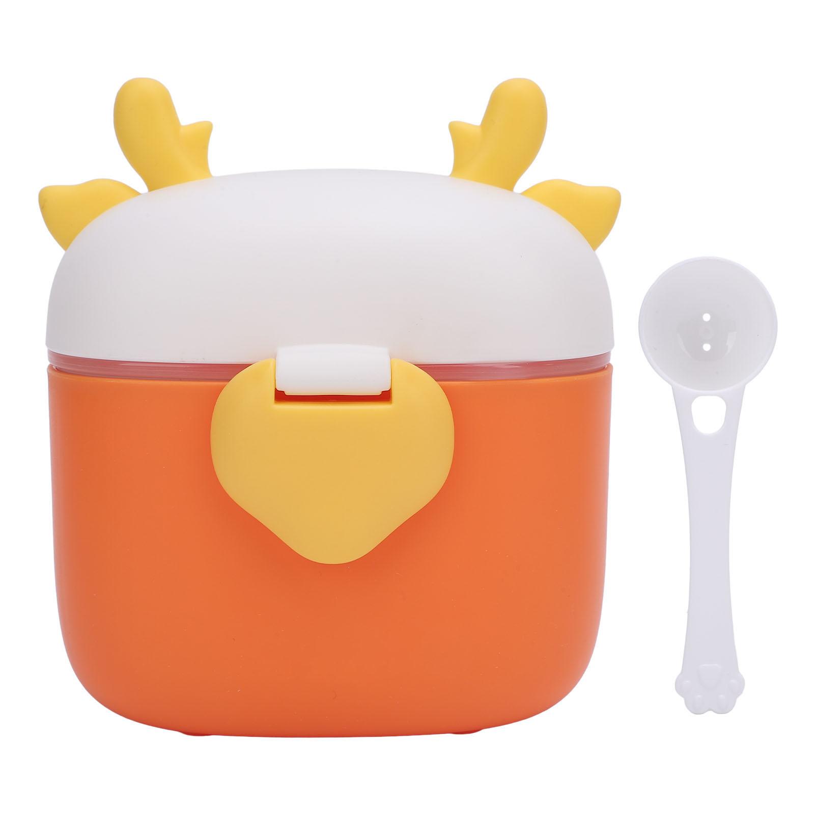 Behälter für Säuglingsnahrung mit Messlöffel Niedliche Cartoon-Form Tragbare Versiegelte Aufbewahrungsbox für Milchpulver für