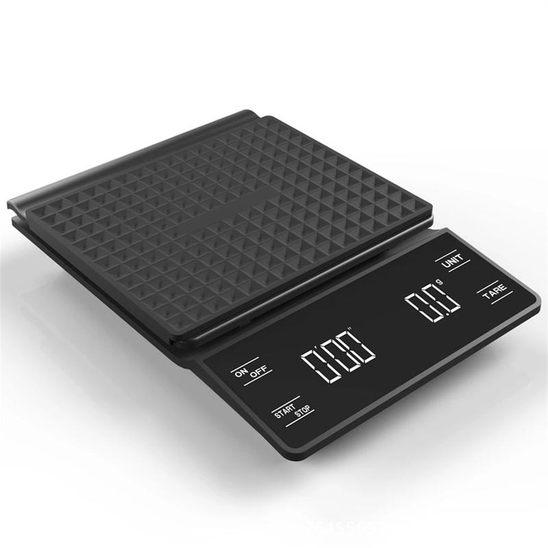 Smarte Kaffee Elektronische Waage Hochpräzise Digitale Timing LCD Waage 3kg/0,1g Kaffee Waage Messgewichtswaage für Küche