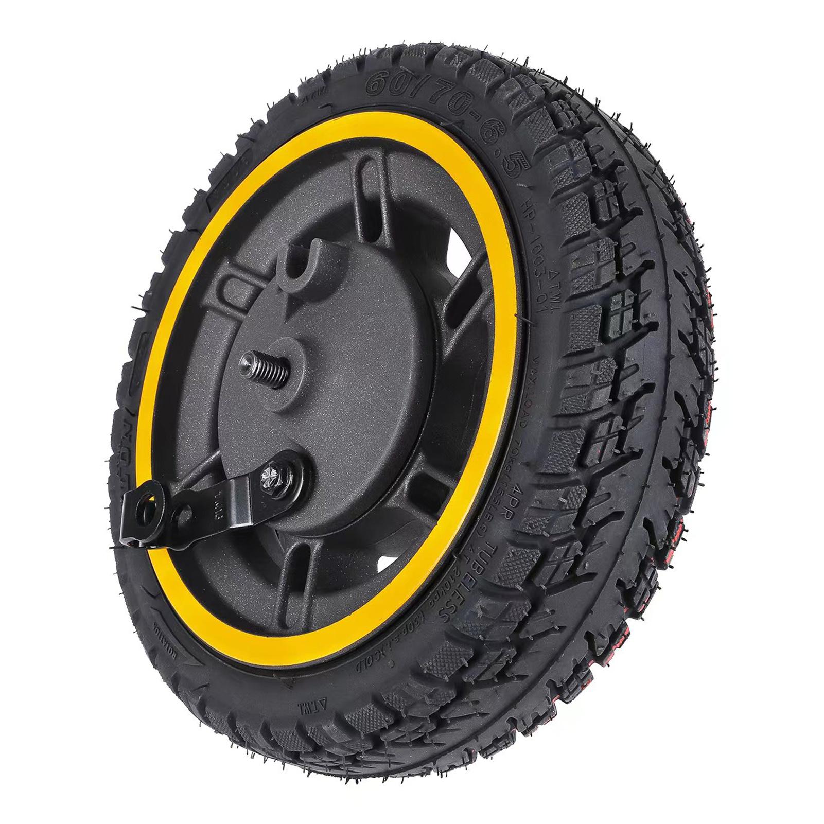 10 Zoll 60/70-6,5 Vorderradreifen Ersatz für Ninebot MAX G30 G30D Elektroroller vorne schwarz