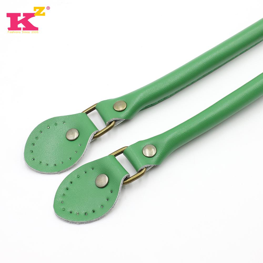Handtaschengriffe Echtes Leder 40cm/50cm/60cm Griffriemen Schultertaschengriffe Ersatz für Handtaschen Riemen DIY Zubehör 60CM grün
