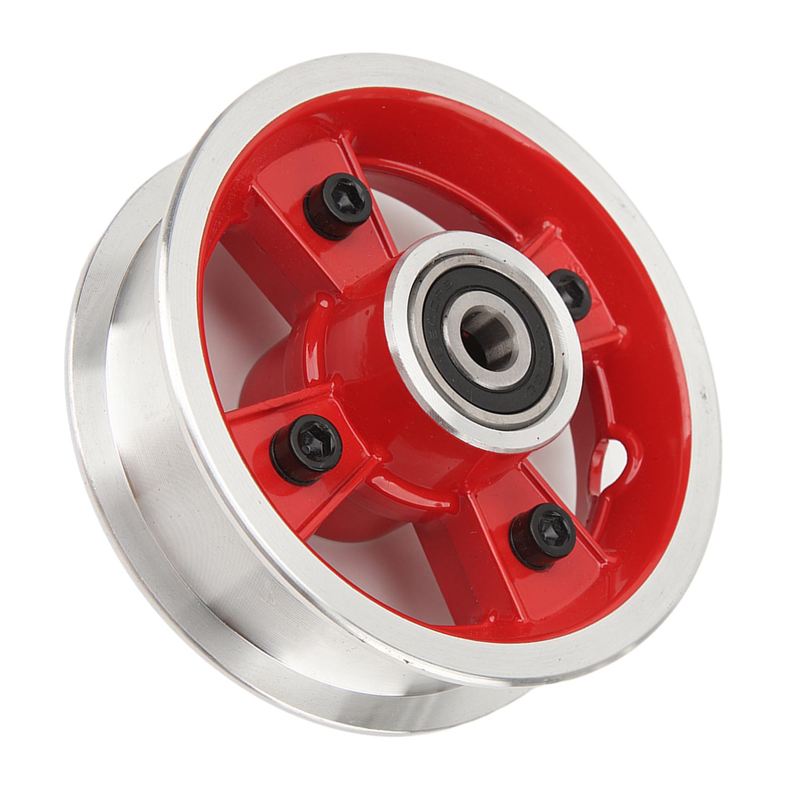 8 Zoll Elektroroller Vorderradnabe Aluminiumlegierung Felgen Nabe Schlitz 28mm Rot